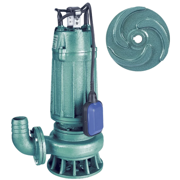 Varan WQD 7-15-1.1F Açık Çarklı Foseptik Dalgıç Pompa 1.5 HP / 1.1 kW, Monofaze 220 V, 17 Mss, 24 m3/h