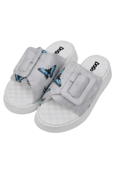 Kadın Vegan Deri Bej Terlik - Change is Good Tasarım