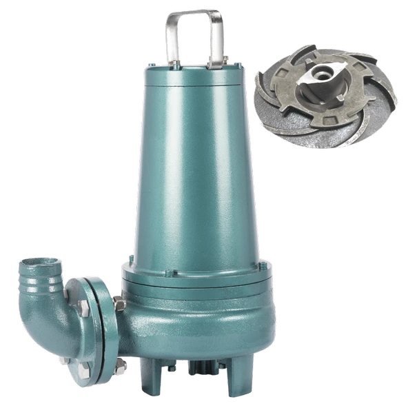 Varan WQK 30-7-2.2QG Bıçaklı Foseptik Dalgıç Pompa 3 HP / 2.2 kW, Trifaze 380 V, 15 Mss, 36 m3/h