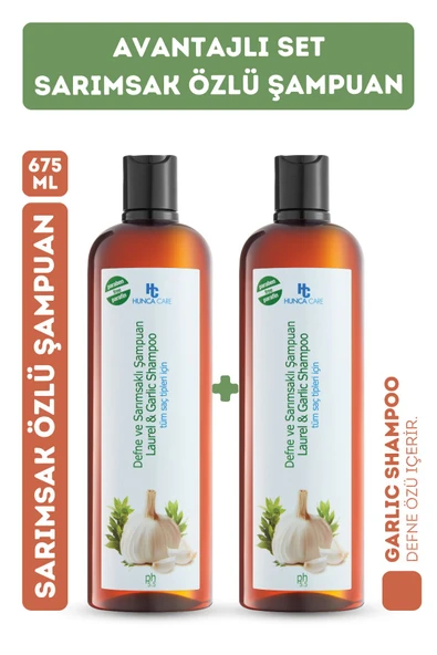 Hunca Care Defne ve Sarımsaklı Şampuan 675 ml 2 Adet