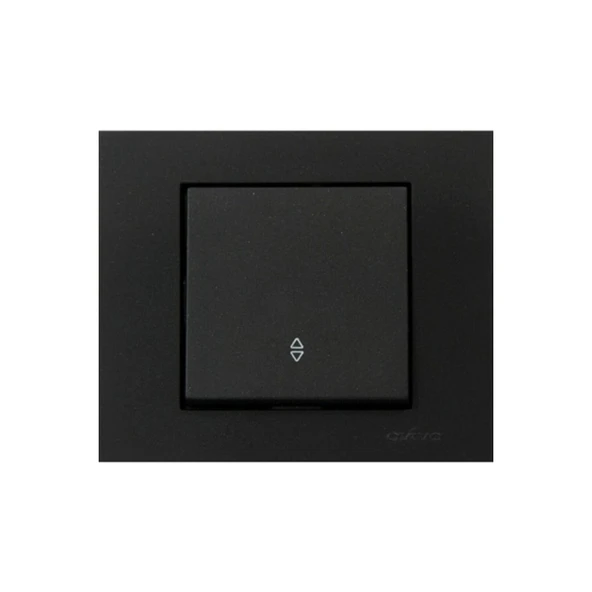 Ovivo Grano Siyah Natural Vavien Anahtar Çerçeve Dahil - 2 Adet