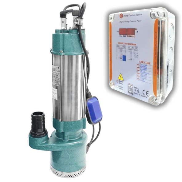 Varan QDX 6-39/3-1.5A KORUMA PANOLU Temiz Su Yüksek İrtifa Dalgıç Pompa 2 HP / 1.5 kW, Monofaze 220 V