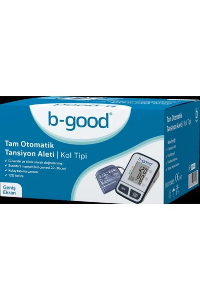 B-GOOD TAM OTOMATİK KOLDAN ÖLÇER TANSİYON ALETİ DBP1231