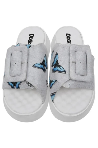 Kadın Vegan Deri Bej Terlik - Change is Good Tasarım - 2