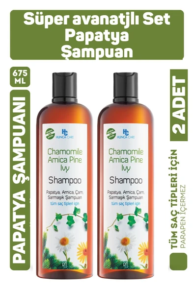Hunca Care Papatya Şampuan 675 ml 2 Adet