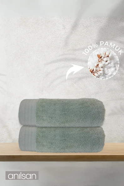 2'li Rava Banyo Havlusu - 70x140 Cm, 570gr, %100 pamuk, Spa Ve Otel Havlusu, Günlük Kullanıma Uygun