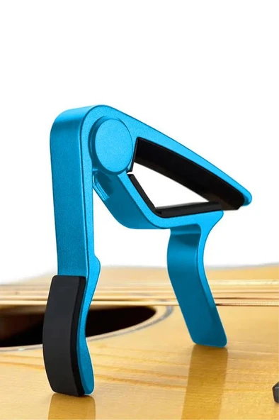 Lastvoice LCT-90BL Gitar Capo Metal Kapo Kaliteli 5 Adet Pena Hediye - Resim 2