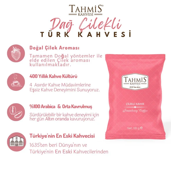 Tahmis Tek Paket Dağ Çilekli Türk Kahvesi 100 Gr - 2
