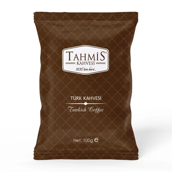 Tahmis Tek Paket Türk Kahvesi Orta Kavrulmuş 100 Gr