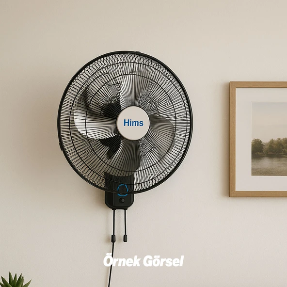 Sanayi Tipi Duvar Vantilatörü Endüstriyel Sessiz Duvara Monte Zincirli Fan 50 cm 130W - 6