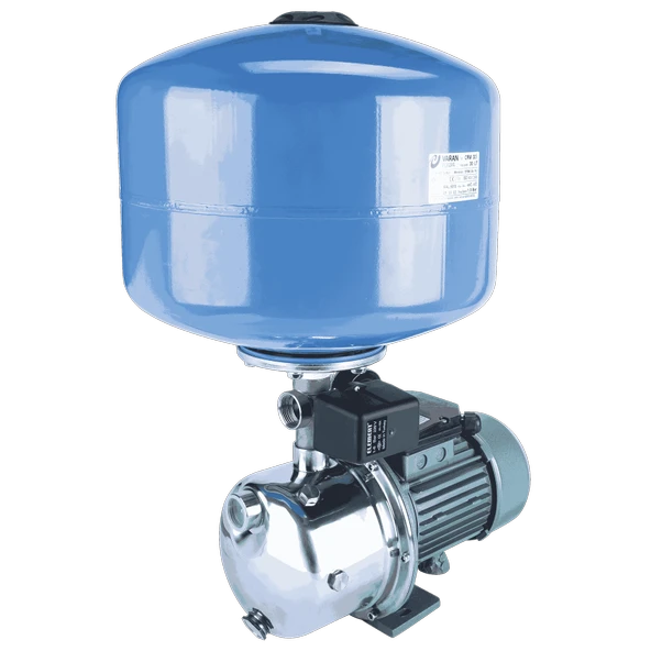 Varan SJET-100C HID/24 LT Tanklı Jet Pompalı Hidrofor 1 HP/ 0.75 kW, Monofaze 220 V, 25-40 Mss
