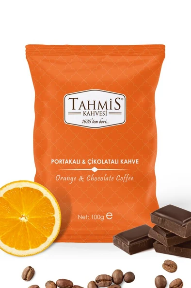 Tahmis Tek Paket Portakallı Çikolatalı Türk Kahvesi 100 Gr - 3