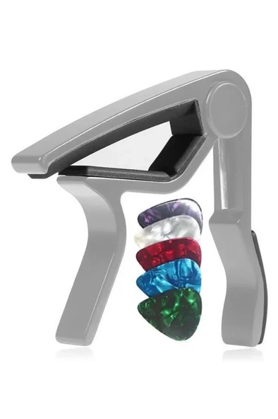 Lastvoice LCT-90SL Gitar Capo Metal Kapo Kaliteli 5 Adet Pena Hediye