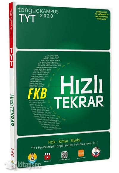 TYT Fizik Kimya Biyoloji Hızlı Tekrar Tonguç Akademi