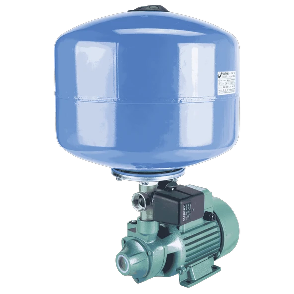 Varan QB-60 HID/24 LT Tanklı Preferikal Pompalı Hidrofor 0.5 HP / 0.37 kW, Trifaze 380 V, 20-30 Mss
