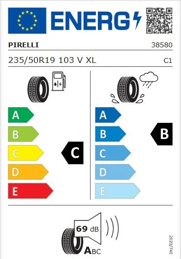 Pirelli 235/50 R19 103V XL P-Zero PZ4 (VOL) KS Oto Yaz Lastiği (Üretim:2025) - 2