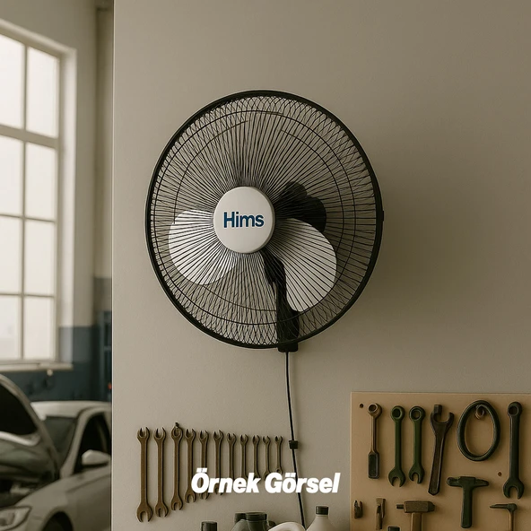 Sanayi Tipi Duvar Vantilatörü Endüstriyel Sessiz Duvara Monte Zincirli Fan 50 cm 130W - 4