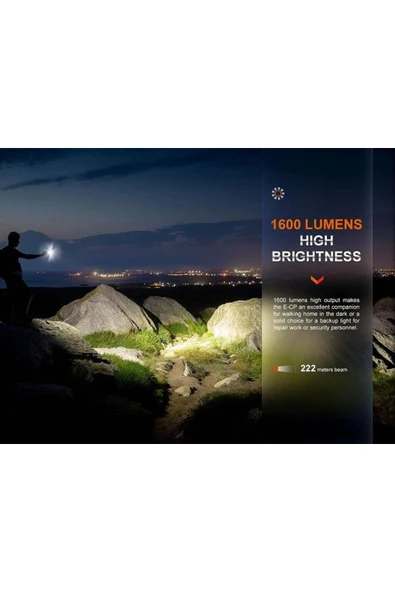 FENİX E-CP Yüksek Performanslı Powerbank El Feneri 1600 Lümen - 6