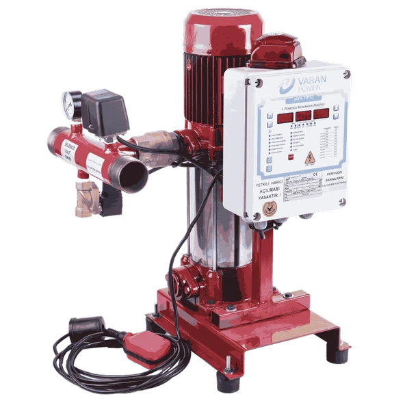 Varan PVM4-4x1 YHID Tek Pompalı Yangın Hidroforu 1.5 HP / 1.1 kW, Trifaze 380 V, Test Programlı