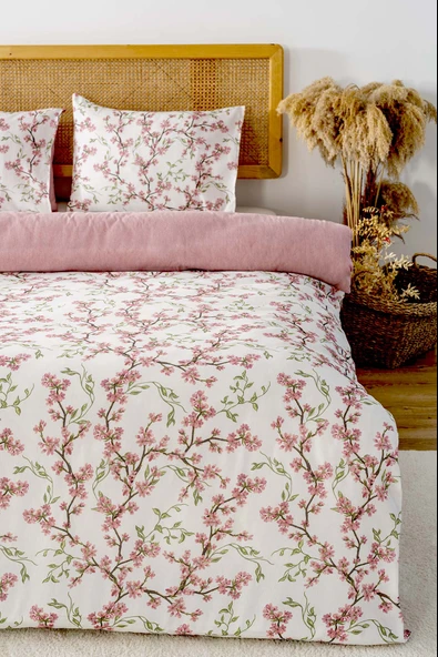 Sakura Çift Kişilik Nevresim Takımı Pamuklu