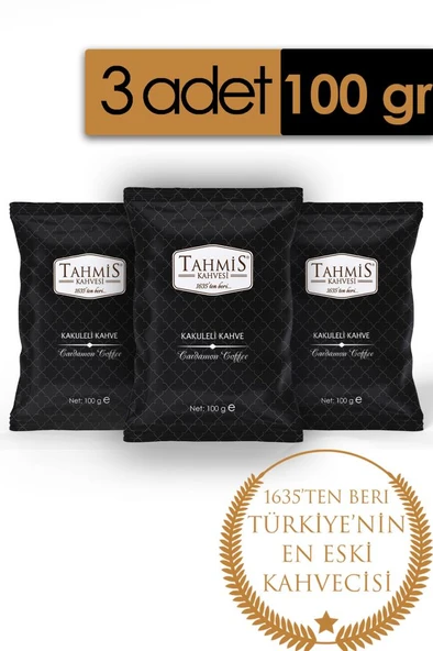 Tahmis Kakuleli Türk Kahvesi 100 Gr 3'lü Paket