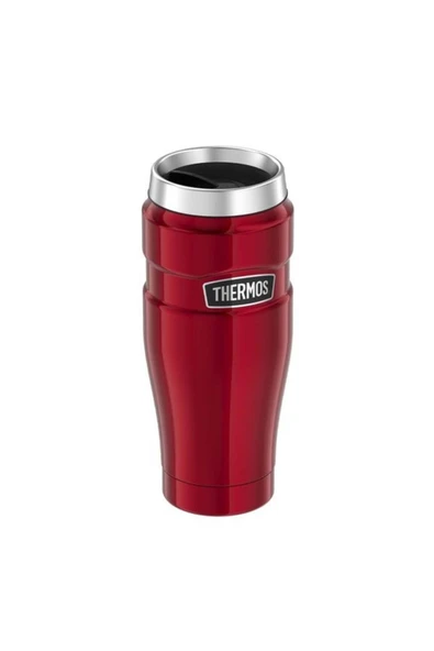470ml. Kırmızı Çelik Termos - 5