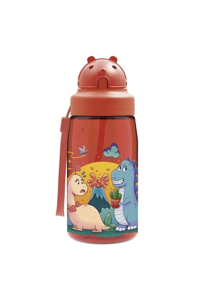 OBY Kapaklı TRITAN Şişe 0,45L- DINOS LOVE LKOBYDL Tek Renk-0,45L