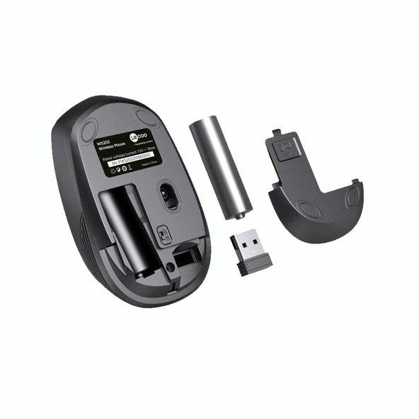 Lenovo Lecoo WS202 Kablosuz Mouse Gri - 3