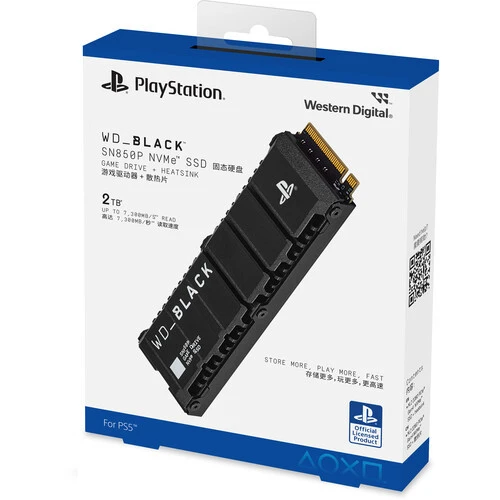 WD Black 2TB SN850P 7300MB/S-6600MB/s PS5 Konsolları için Resmi Lisanslı Soğutuculu NVMe M.2 SSD WDBBYV0020BNC-WRSN - 8