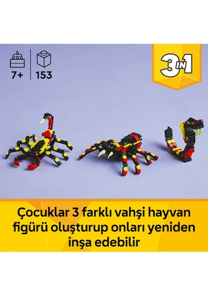 Lego Creator 3’ü 1 Arada Şaşırtıcı Örümcek 31159 Lisanslı Ürün