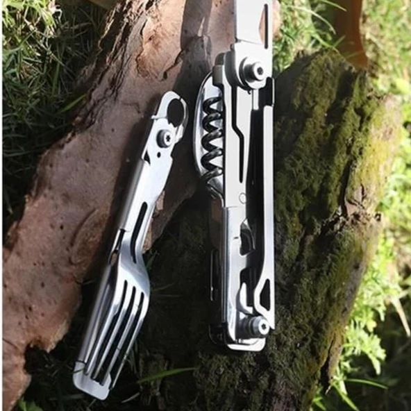 Kamp Çatal&Kaşık&Bıçak Tirbüşon Set - Grand Harvest - GHKS002 - Resim 6