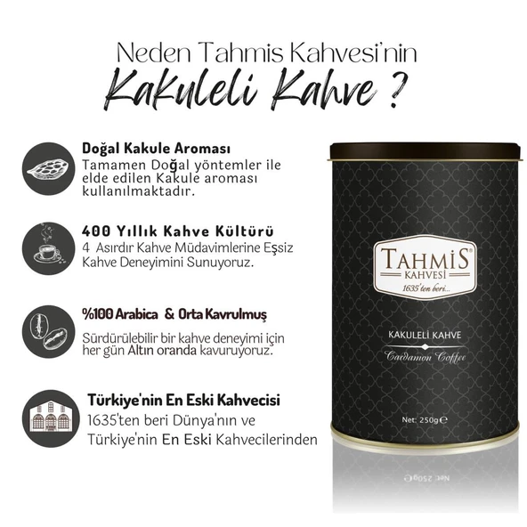 Tahmis Kakuleli Türk Kahvesi 250 Gr - 2