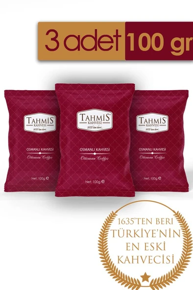 Tahmis Osmanlı Kahvesi 100 Gr 3'lü Paket
