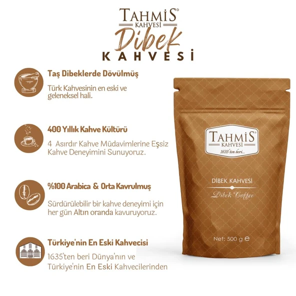 Tahmis Sade Dibek Kahvesi 500 Gr - 2