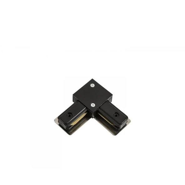 CATA CT-9773 Monofaze L Şekil Ray Sistemi Orta Besleme Birleşim Birleştirme Konektör Siyah Aparatı Spot