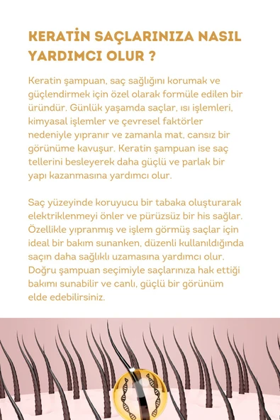 Hunca Care Keratin Özlü Canlı ve Parlak Saçlar Şampuan 675 ml - 4