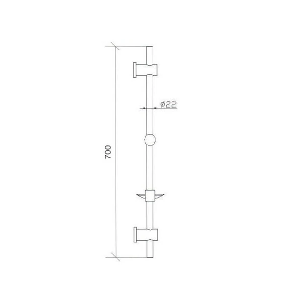 Tema Dinamik Tetra Sürgülü Banyo Duş Takımı Seti Mat Siyah - 2