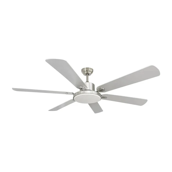 Dlc 148CM Grecale Led Tavan Vantilatörü Mat Krom