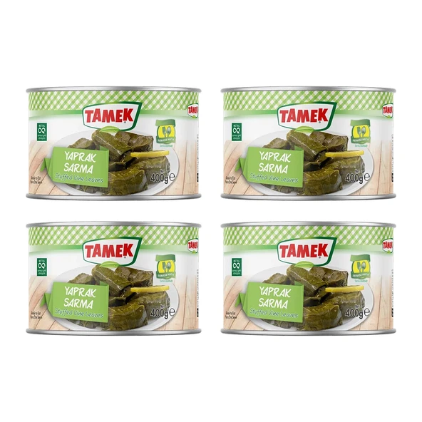 Tamek Yaprak Sarma 400 gr x 4 Adet