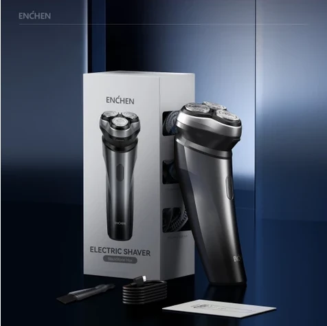 Enchen Blackstone Max Siyah Çift Yönlü Kavisli Bıçaklı Şarjlı Islak-Kuru Tıraş Makinesi ürün görseli 1
