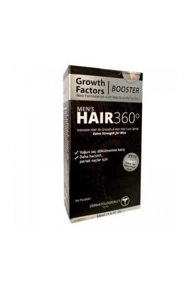 Hair 360 Booster Mens Hair Spray 50ml - Erkekler için Saç Spreyi - 1