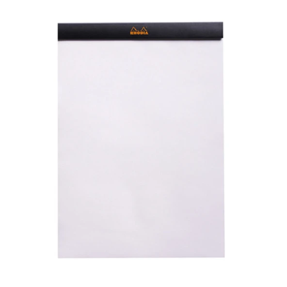 Rhodia Basics A4 80yp Üstten Zımbalı Çizgisiz Blok Siyah / 180009 - Resim 2