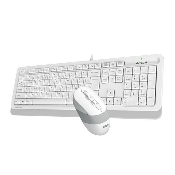 A4 Tech F1010 Klavye Mouse Seti, Beyaz - 2