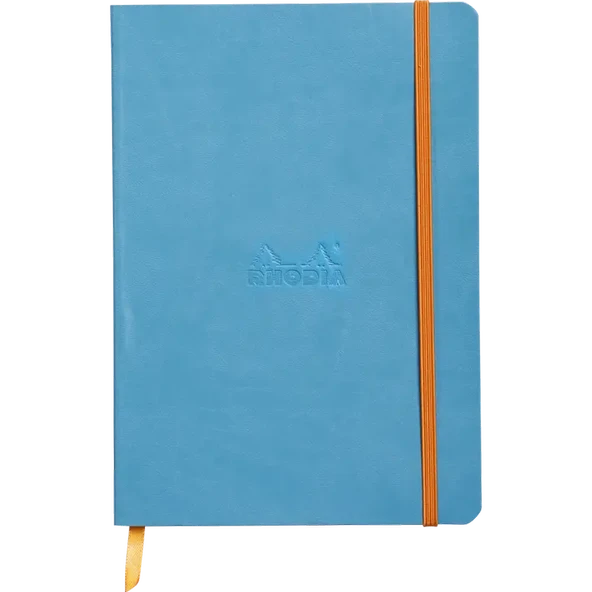Rhodia Webnotebook A5 80yp Çizgili Yumuşak Kapak Ciltli Not Defteri Turkuaz / 117407
