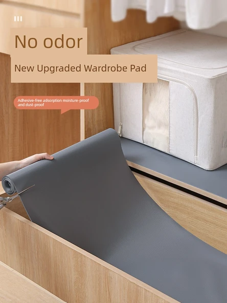 Çekmece ve Dolap Raf Örtüsü - 30cm x 5m - Gri Elmas Desenli EVA - Resim 2