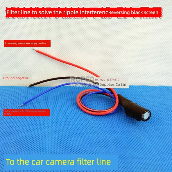 Volkswagen Audi Geri Görüş Filtresi - Kondansatör Filtre Hattı (Siyah Deri)