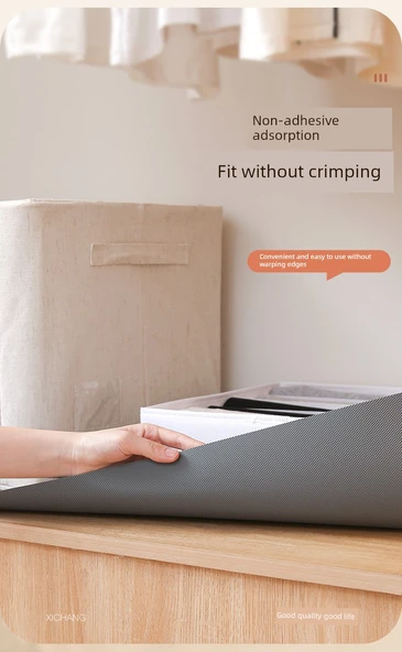 Çekmece ve Dolap Raf Örtüsü - 30cm x 5m - Gri Elmas Desenli EVA - Resim 10