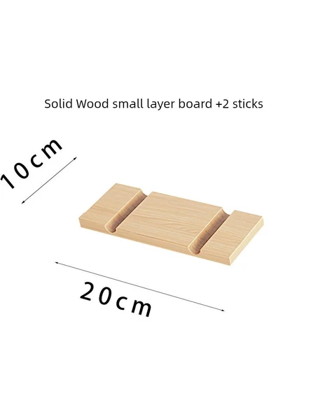 Ahşap Pegboard Orta Panel - 10*30cm (2 Çubuk Dahil) - 5