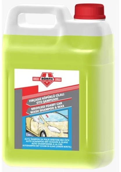 BÖRFH Fırçasız Köpüklü Cilalı Oto Şampuanı 5 Kg