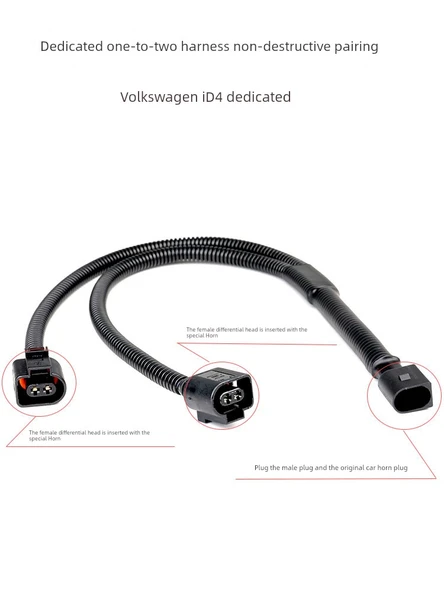 Volkswagen Etron id.4crozz/6crozz Uyumlu Tiz Salyangoz Korna - Tekli Korna + Splitter - 5
